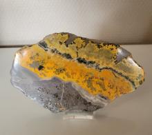 Bumblebee Jaspis schijf 216 gram 13 x 8,50cm