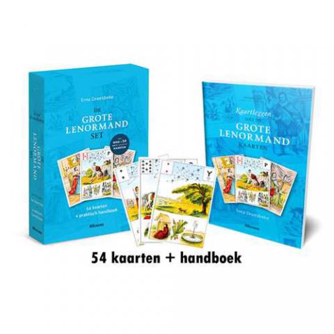 Grote Lenormand set ( Erna Droesbeke) Boek en kaarten
